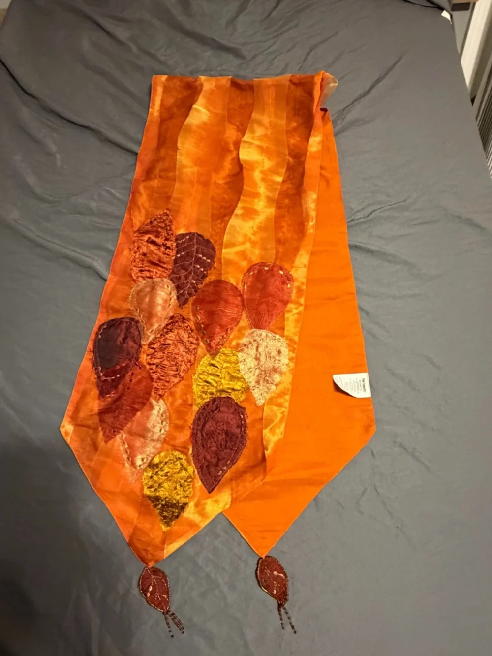 Pier 1 Bright Orange Table Runner